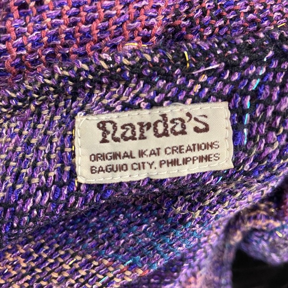 Narda's Purple, Shimmer, Knitted Shawl, Wrap, Scarf. etc - Picture 7 of 8